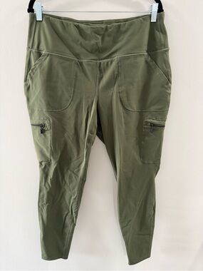 torrid Olive Green 'Happy Camper' High-Waist Leggings